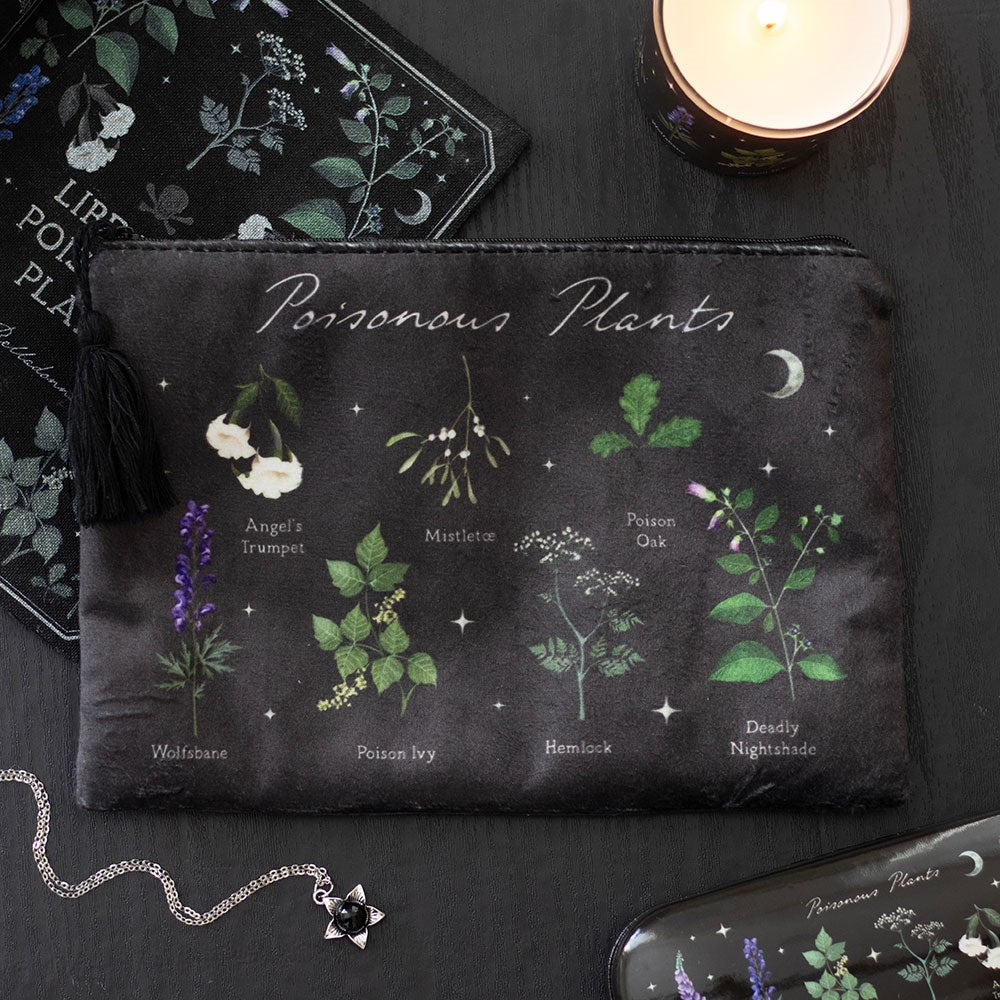 Gothic Gifts Poisonous Plants Makeup Bag