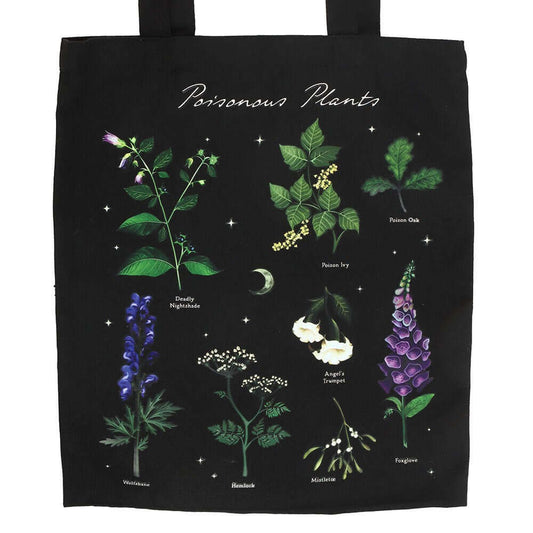 Gothic Gifts Poisonous Plants Polycotton Tote Bag