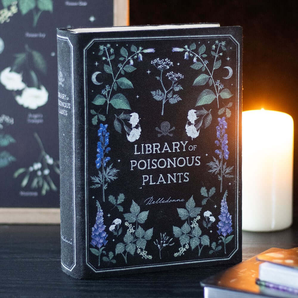 Gothic Gifts Library of Poisonous Plants Book Shaped Storage Box