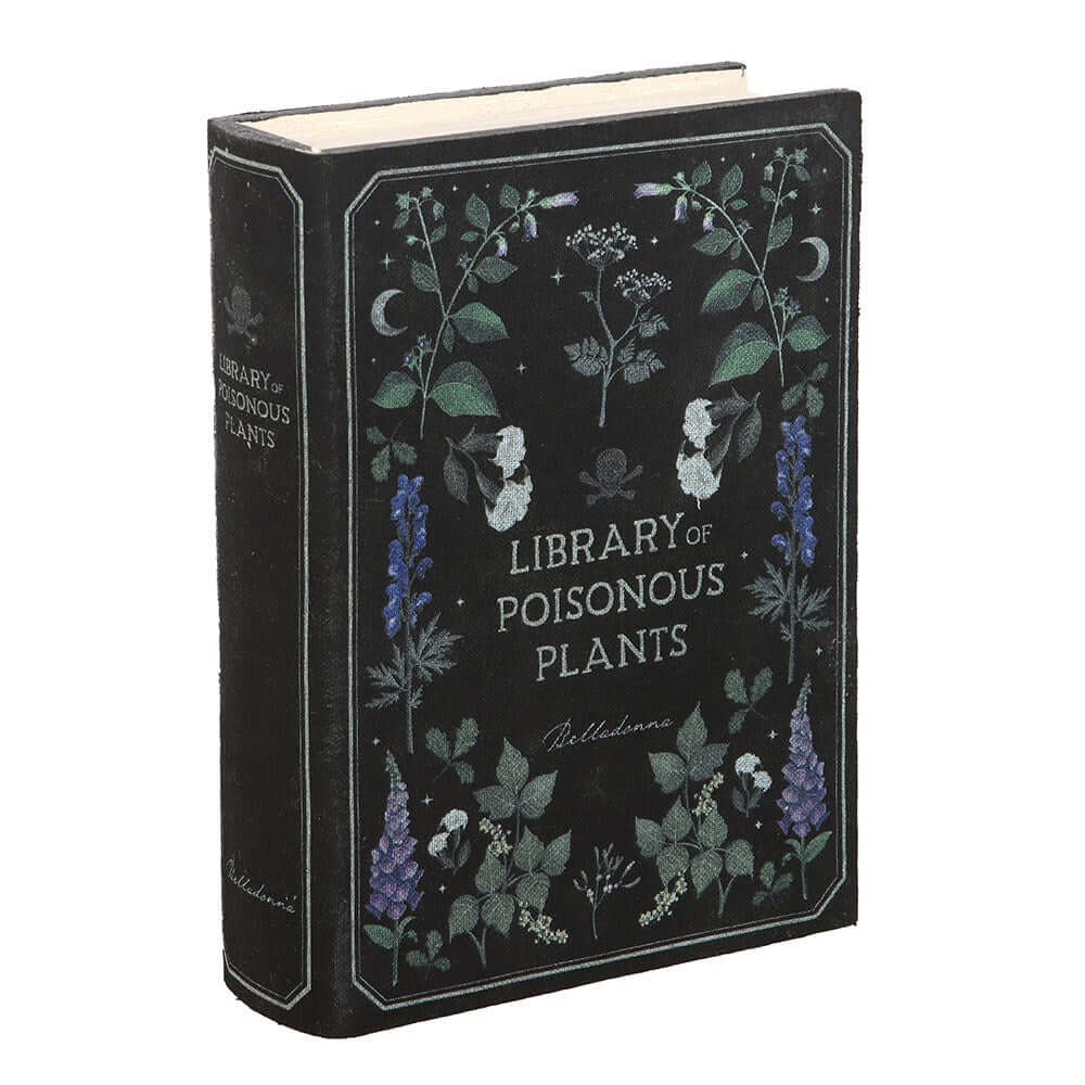 Gothic Gifts Library of Poisonous Plants Book Shaped Storage Box