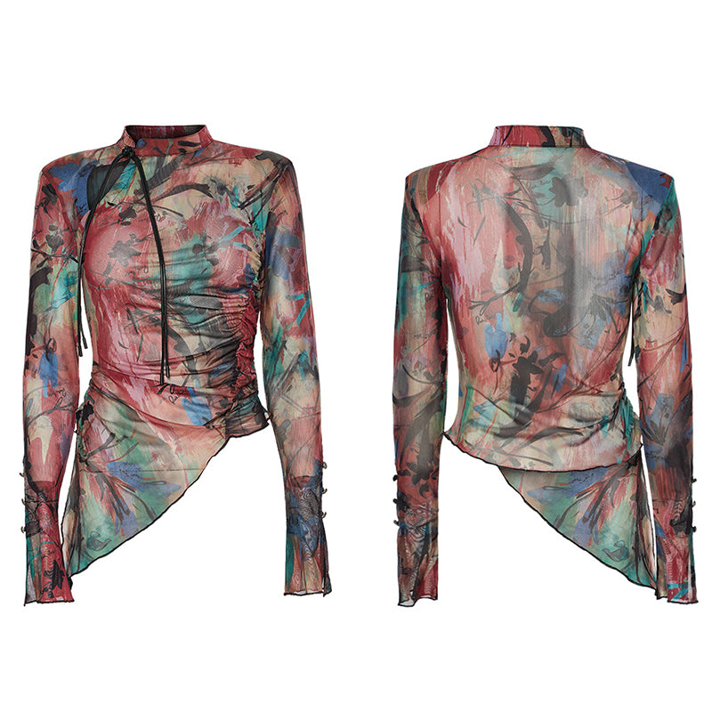 Verity Long Sleeve Top - Red - Kate's Clothing