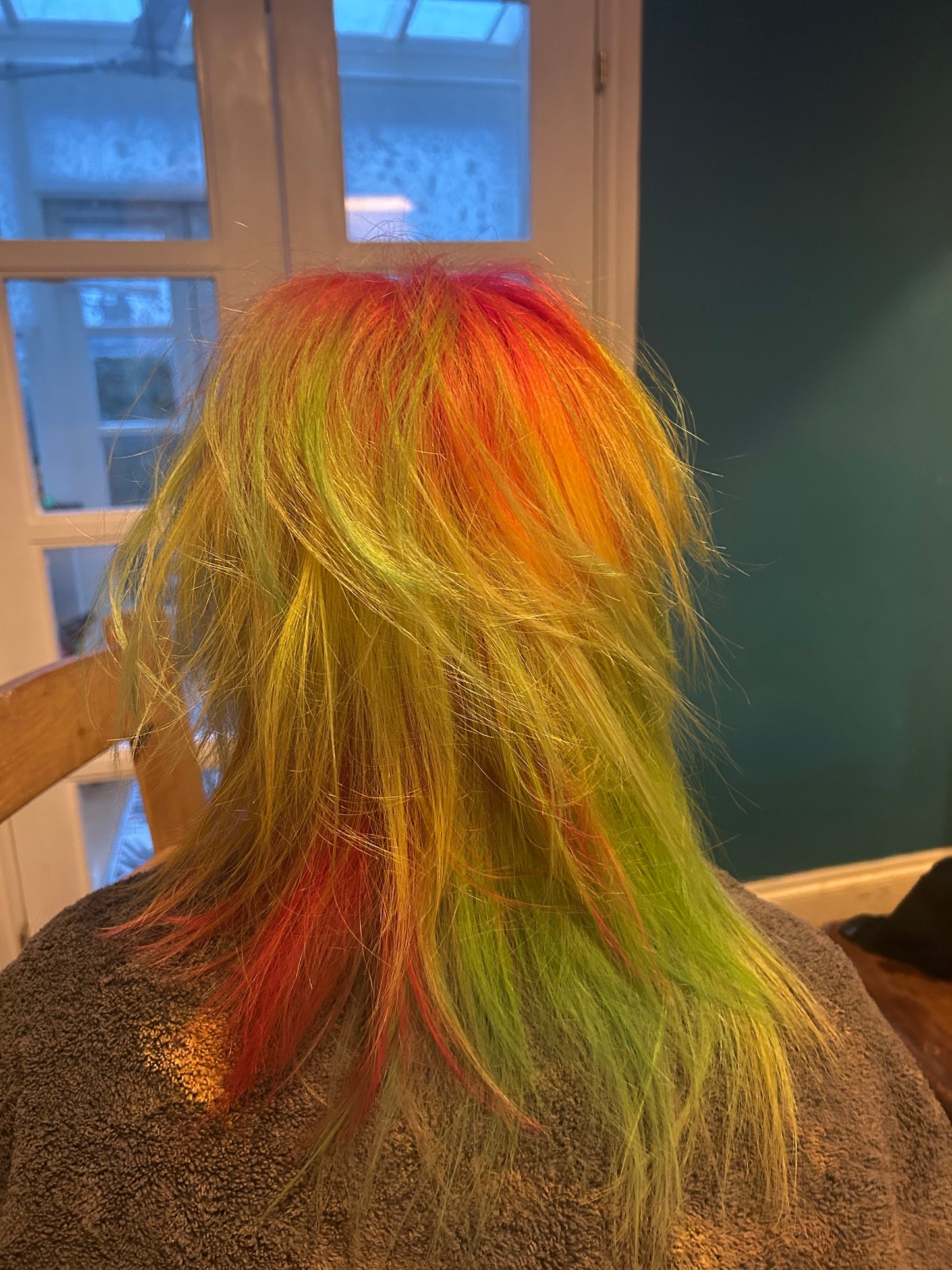 Vik Black uses Fluorescent Green, Bright Daffodil & Neon Red