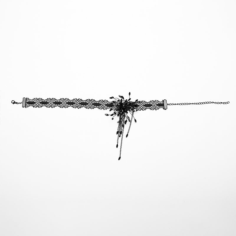 Punk Rave Violeta Choker - Black - Kate's Clothing