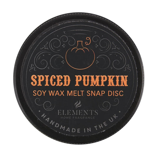 Gothic Gifts Pumpkin Spiced Soy Wax Snap Disc