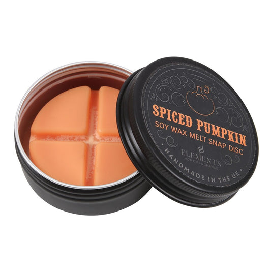 Gothic Gifts Pumpkin Spiced Soy Wax Snap Disc