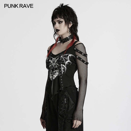 Punk Rave Vonda Printed T-Shirt - Kate's Clothing