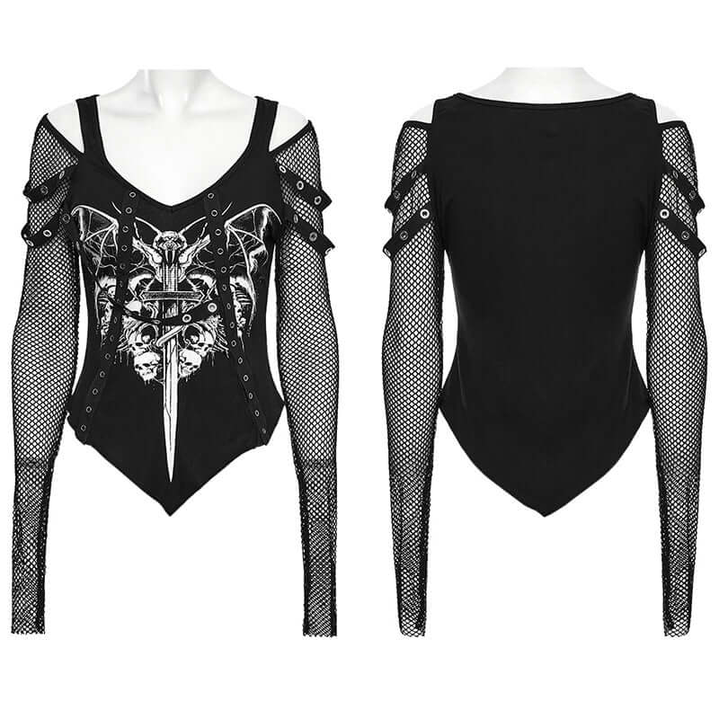 Punk Rave Vonda Printed T-Shirt - Kate's Clothing