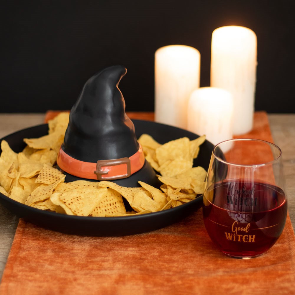Gothic Gifts Wicked Witch Stemless Wine Glass - Kate's Clothing