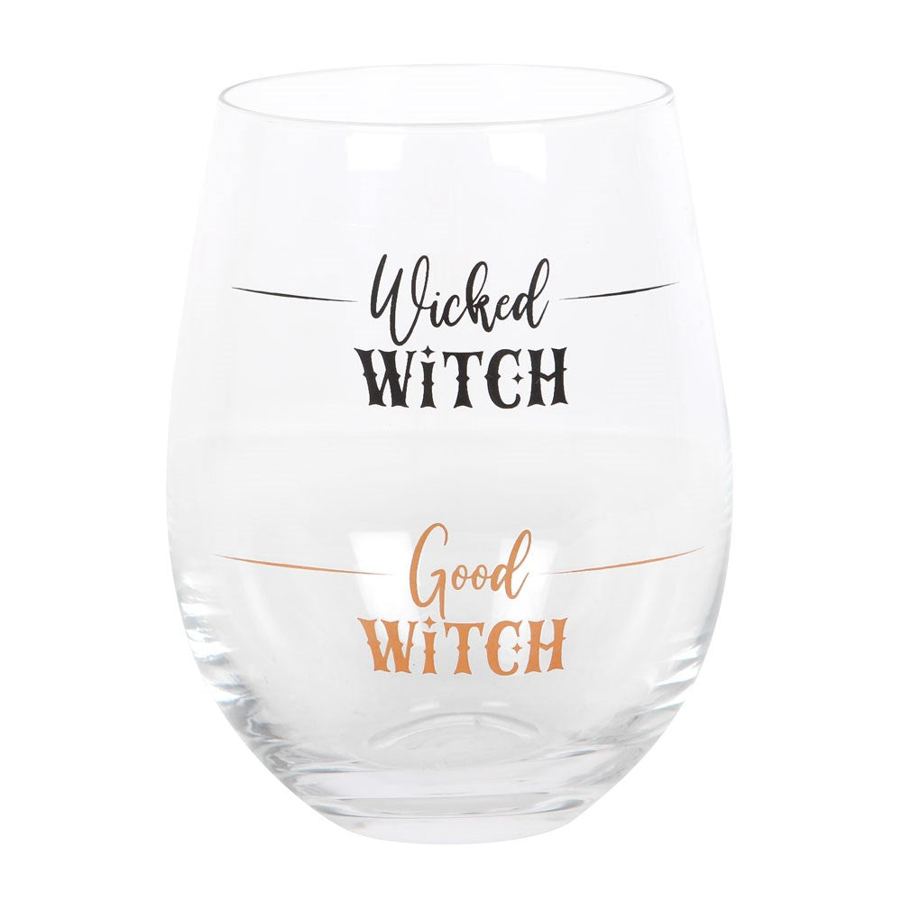 Gothic Gifts Wicked Witch Stemless Wine Glass - Kate's Clothing