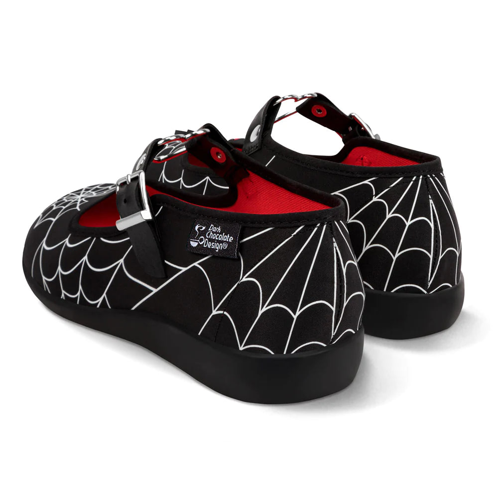 Hot Chocolate Widow Heart Mary Jane Flat - Kate's Clothing