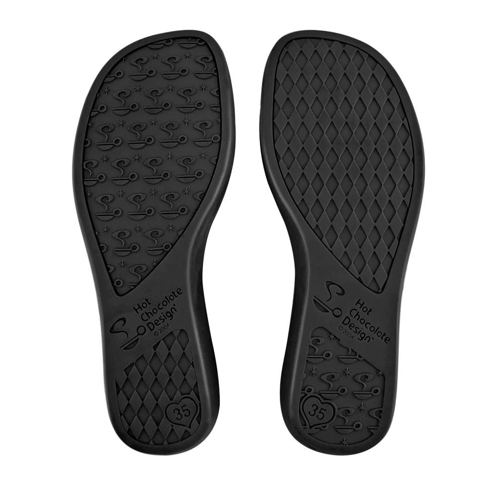 Hot Chocolate Widow Heart Mary Jane Flat - Kate's Clothing