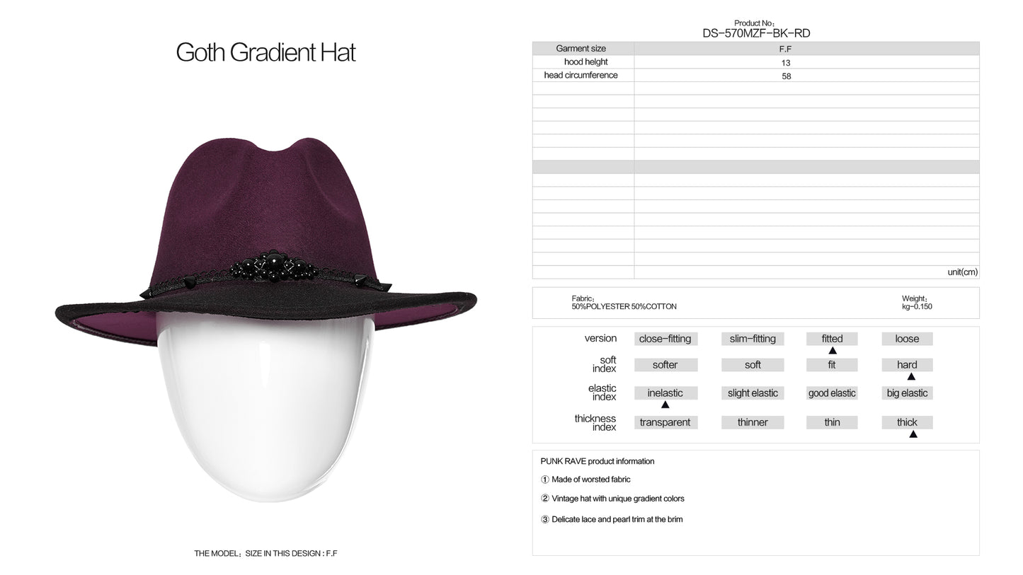 Punk Rave Zaniyah Hat - Kate's Clothing