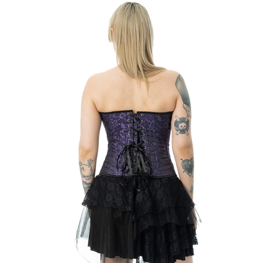 Vixxsin Amethyst Lace Gothic Corset
