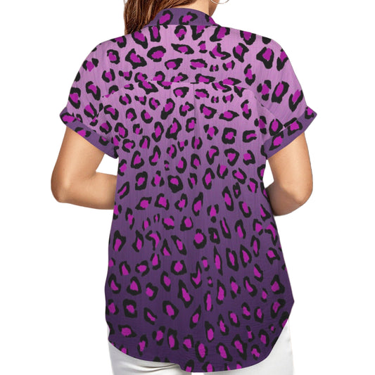 Back view of ANTIBrand Pink Panther Print short sleeve shirt