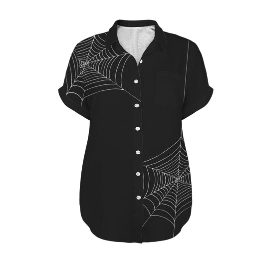 ANTIBrand Caught up in Your Web Goth Shirt