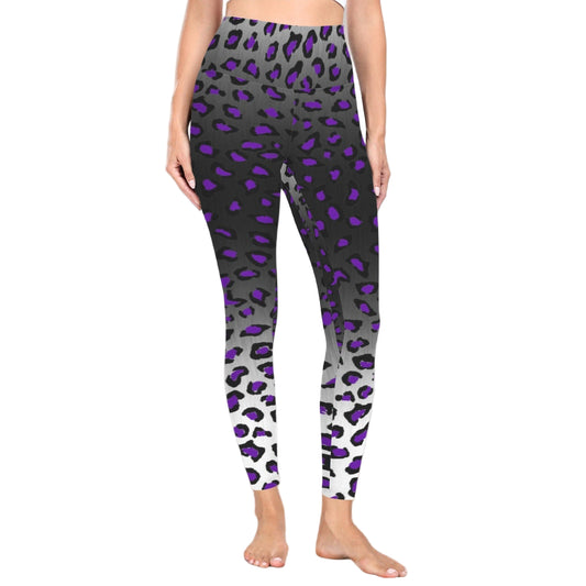 ANTIBrand Steel Panther leggings in purple leopard print