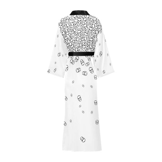 Really Tumbling skulls Black and White Robe