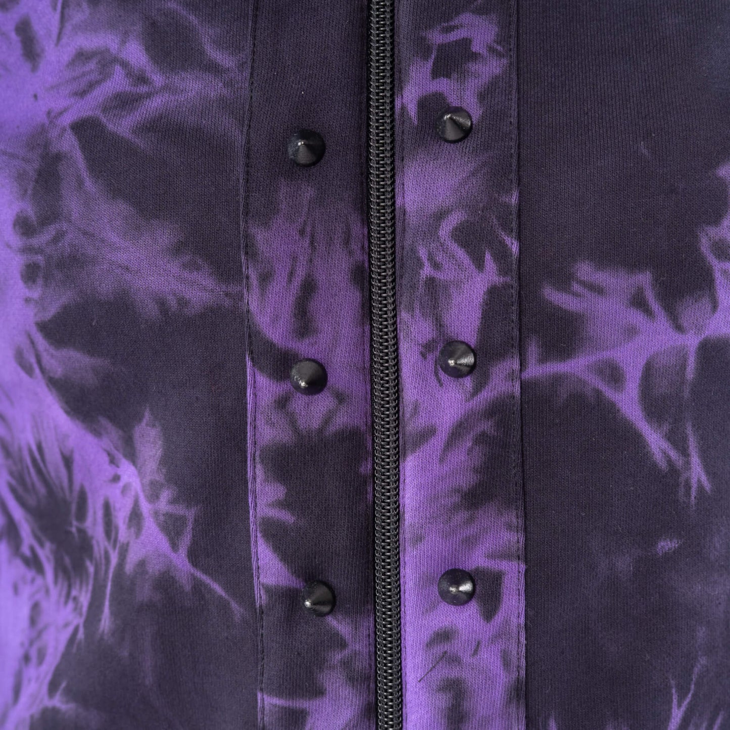 Heartless Catriona Black and Purple Tie Dye Hooded Jacket - Kate's Clothing