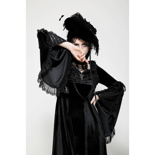 Dark in Love Petricka Gothic Romantic Velvet Maxi Dress - Kate's Clothing