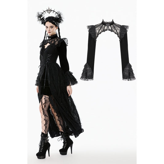 Punk Rave Erzebeth Gothic Lace Bolero Front View