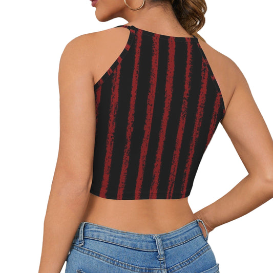 ANTIBrand Take My Heart halter crop top with painted heart