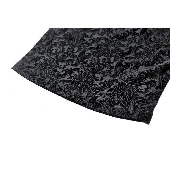 Dark in Love Romilly Lace Trimmed Jacquard Velvet Top - Kate's Clothing