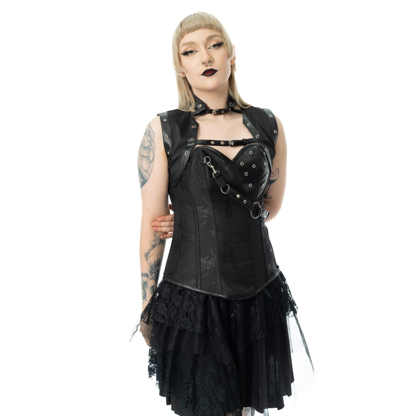 Vixxsin Ebony 2 Piece Corset