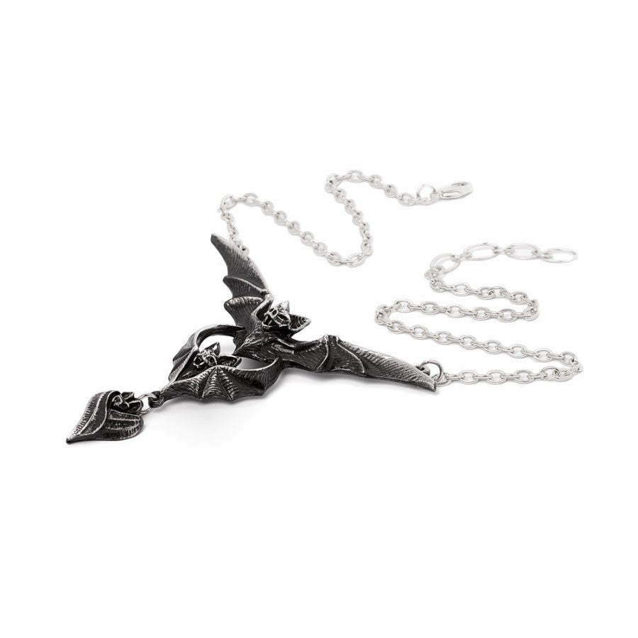 Alchemy Gothic Evil-ution Bat Necklace – Gothic Vampire Pendant