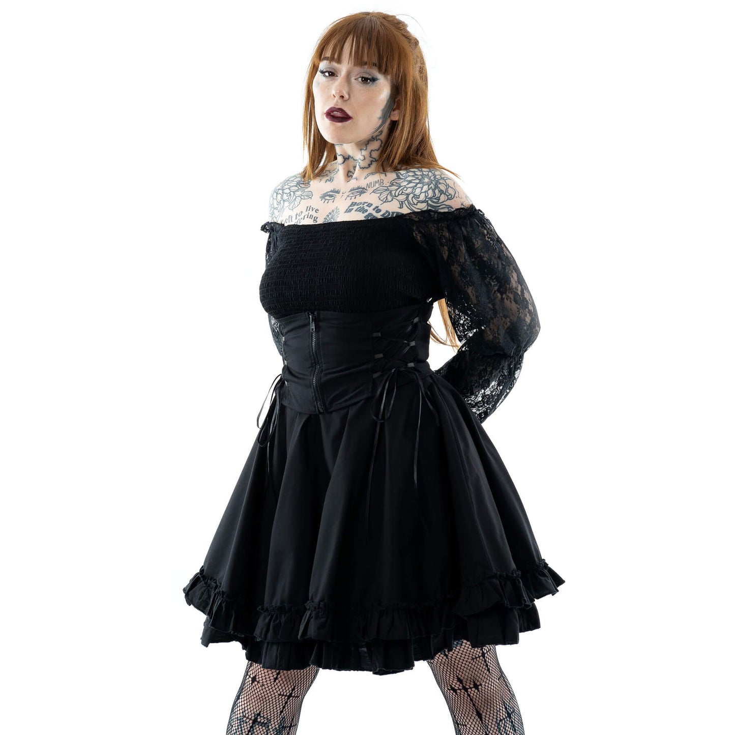 Poizen Industries Kabibi Ladies Dress in Black - Kate's Clothing