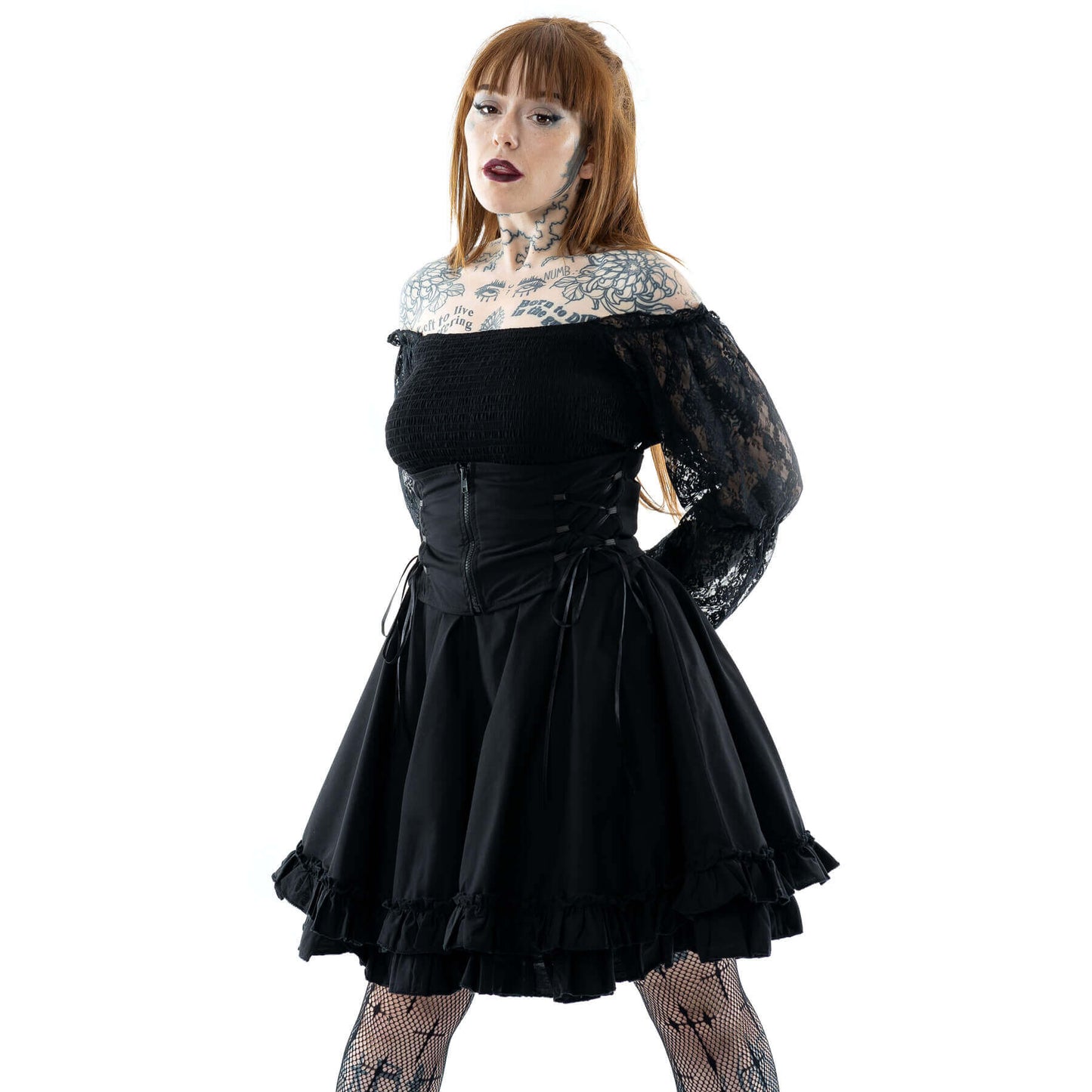 Poizen Industries Kabibi Ladies Dress in Black - Kate's Clothing
