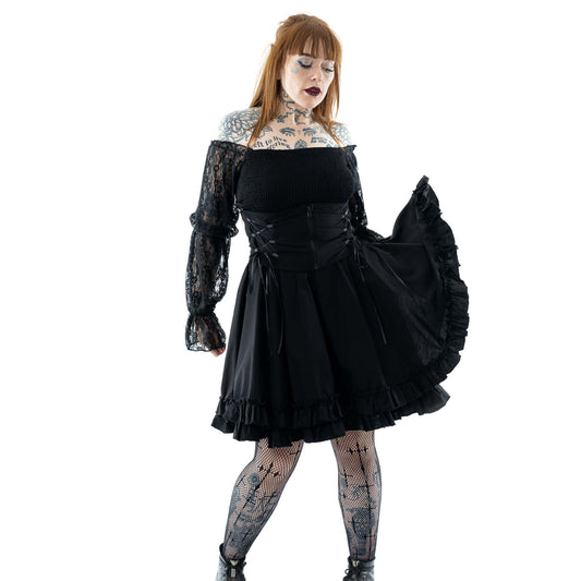 Poizen Industries Kabibi Ladies Dress in Black - Kate's Clothing