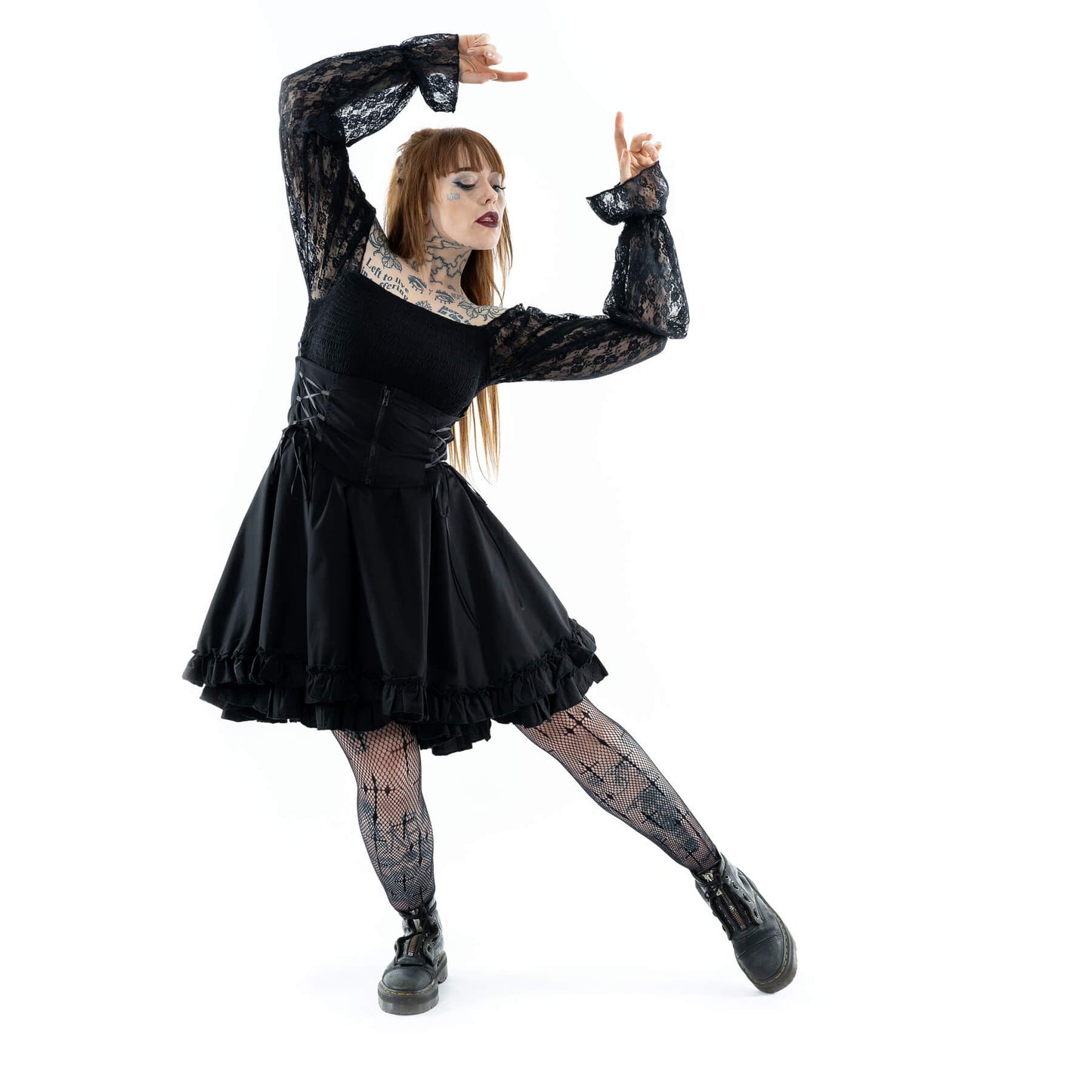 Poizen Industries Kabibi Ladies Dress in Black - Kate's Clothing