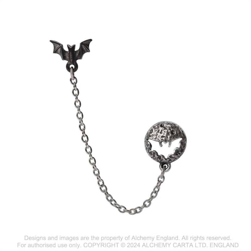 Alchemy Gothic Luna Roost Ear Jewellery - Kate's Clothing