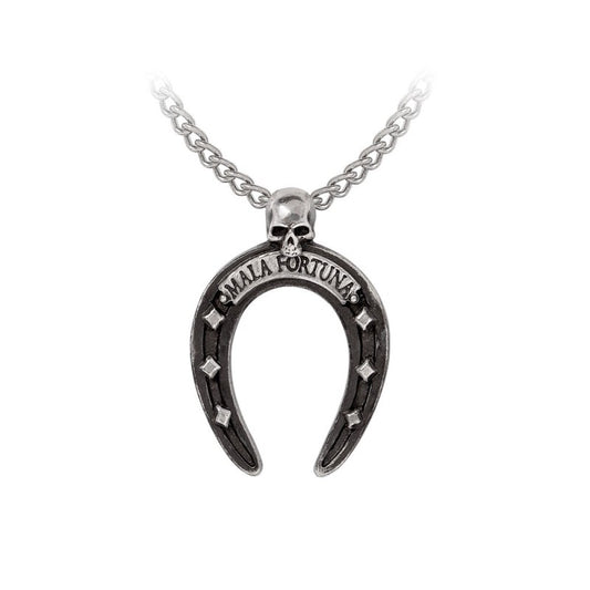 Alchemy Gothic Mala Fortuna Horseshoe Necklace