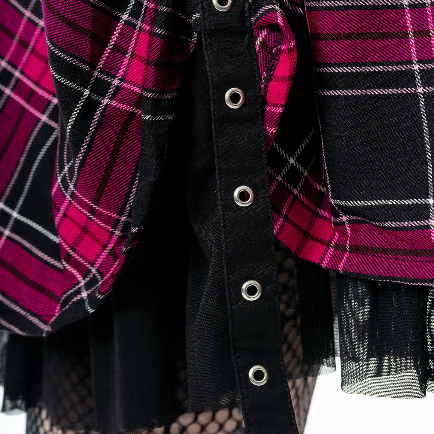 Heartless Marta Dress- Dark Pink Check - Kate's Clothing