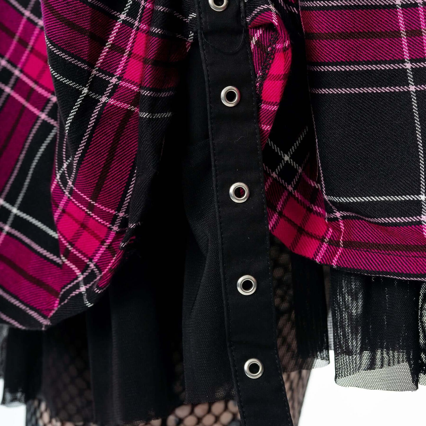 Heartless Marta Dress- Dark Pink Check - Kate's Clothing