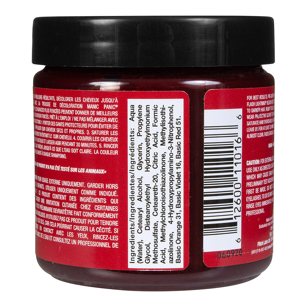 Manic Panic Classic Cream Hair Colour - Infra Red - Kate's Clothing