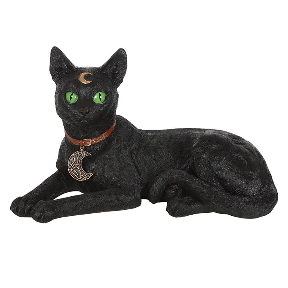 Large Laying Black Cat Figurine - Kate's Clothing