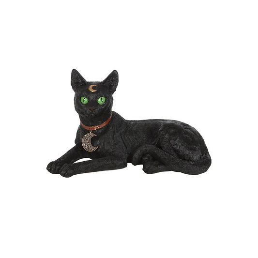 Large Laying Black Cat Figurine - Kate's Clothing