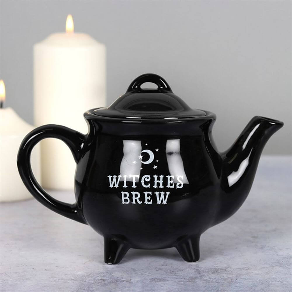 Witches Brew Black Ceramic Tea Pot - Kate's Clothing