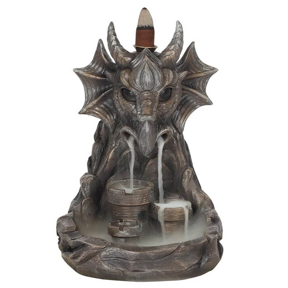 Grey Dragon Backflow Incense Burner - Kate's Clothing