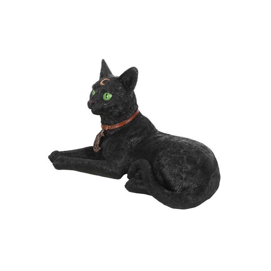 Large Laying Black Cat Figurine - Kate's Clothing
