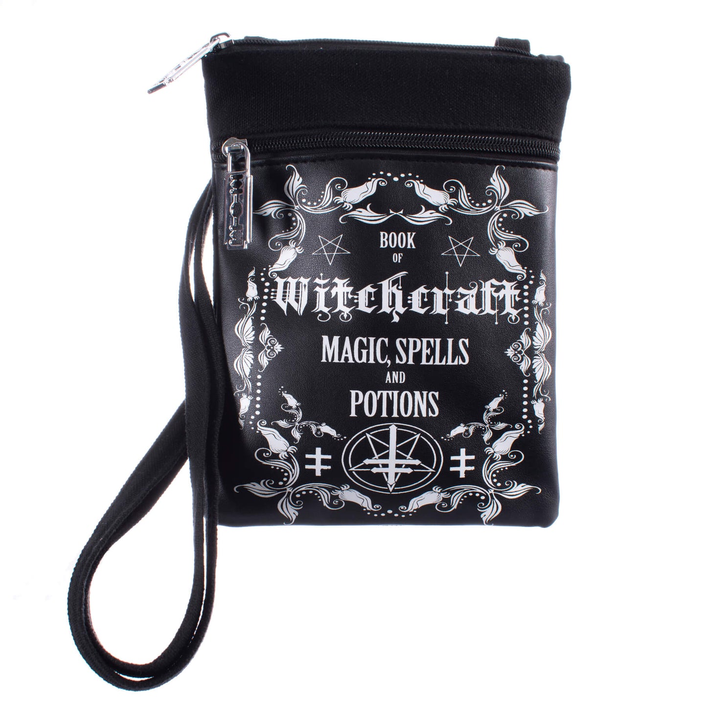 Heartless Witchcraft Shoulder Bag with Razor Blade Zip Pulls - Kate's Clothing