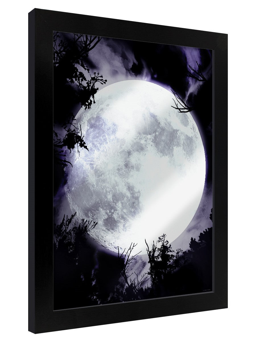 Framed Mirrored Tin Sign - Celestial Moon - Kate's Clothing