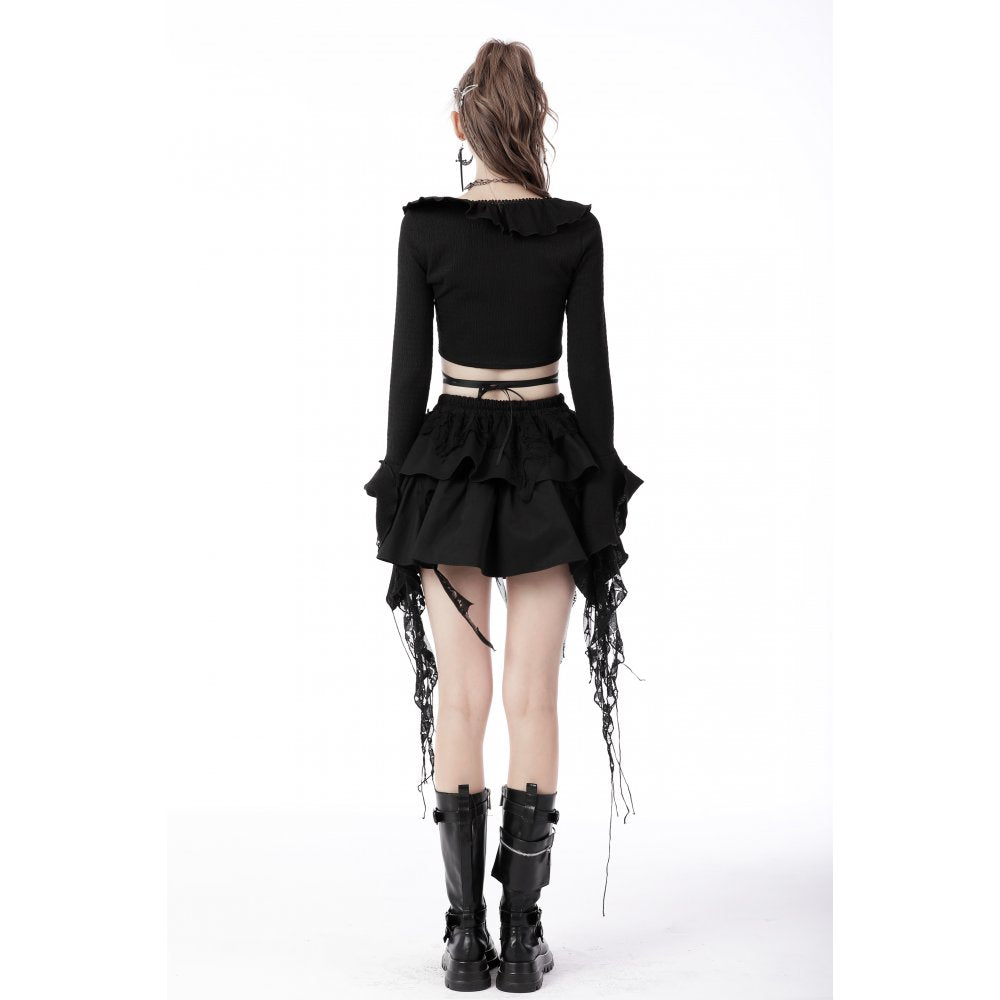 Dark In Love Widow Maker Mini Skirt - Kate's Clothing