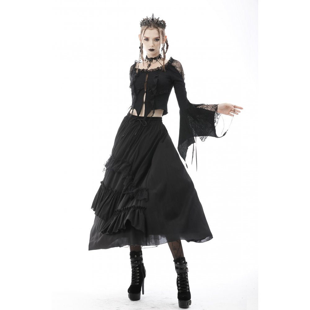 Dark In Love Eithne Tassled Top - Kate's Clothing