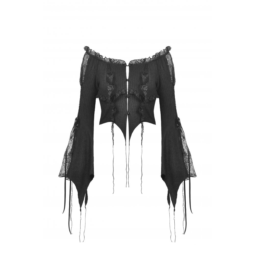 Dark In Love Eithne Tassled Top - Kate's Clothing