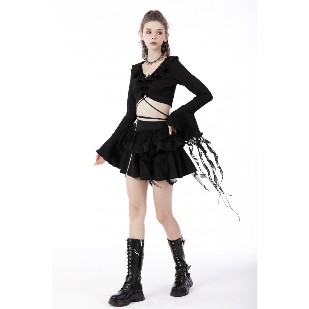 Dark In Love Widow Maker Mini Skirt - Kate's Clothing