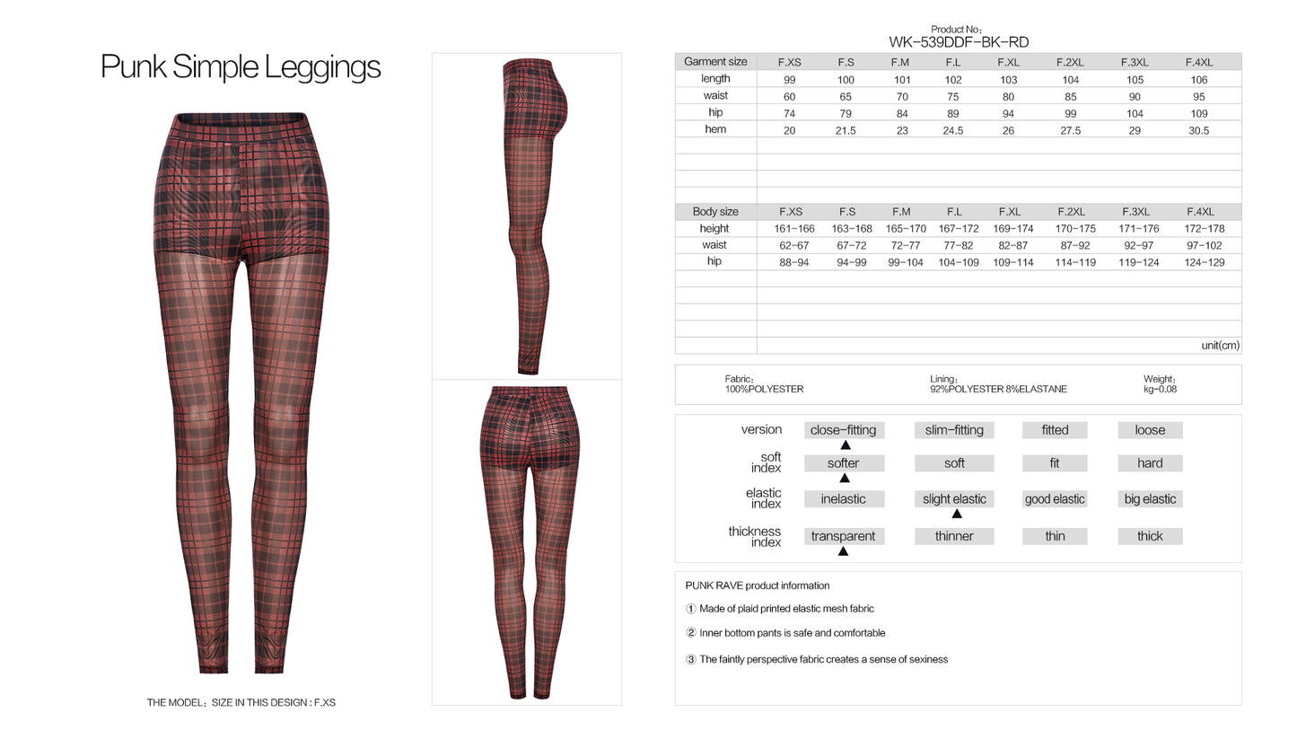 Punk Rave Aster Trousers - Red - Kate's Clothing