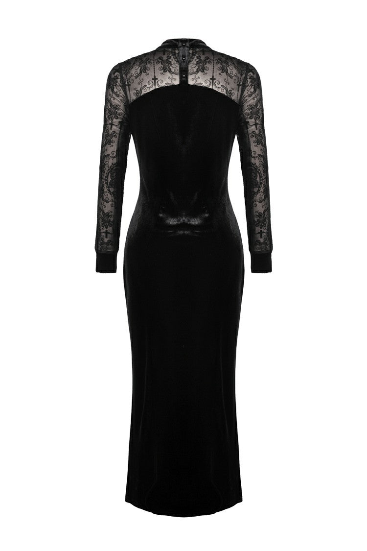 Dark In Love Lilja Velvet Dress - Kate's Clothing